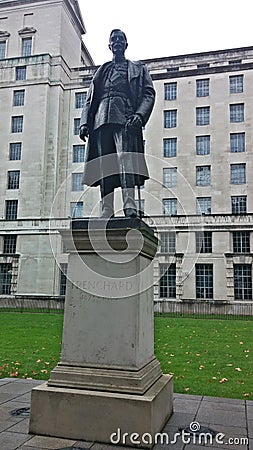 Hugh Montague Trenchard Statue in London Editorial Stock Photo